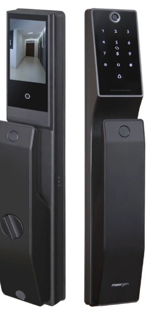 Moorgen T3+ врезная 3 ригеля, видеоглазок, Wi-Fi