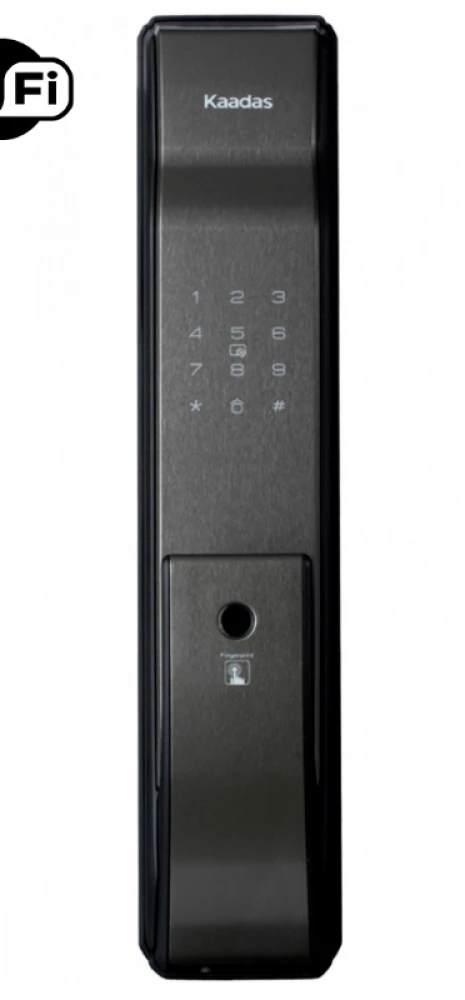 Врезной электронный дверной замок Kaadas K9-5W Black с отпечатком пальца