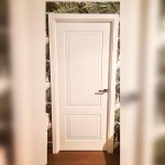 Межкомнатные двери шпон ясеня Сити-5 ral 9001 крем
