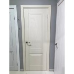 Межкомнатные двери шпон ясеня Сити-5 ral 9001 крем