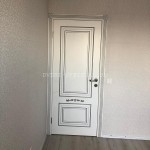 Двери Смальта 04 белая эмаль RAL 9003 патина серебро